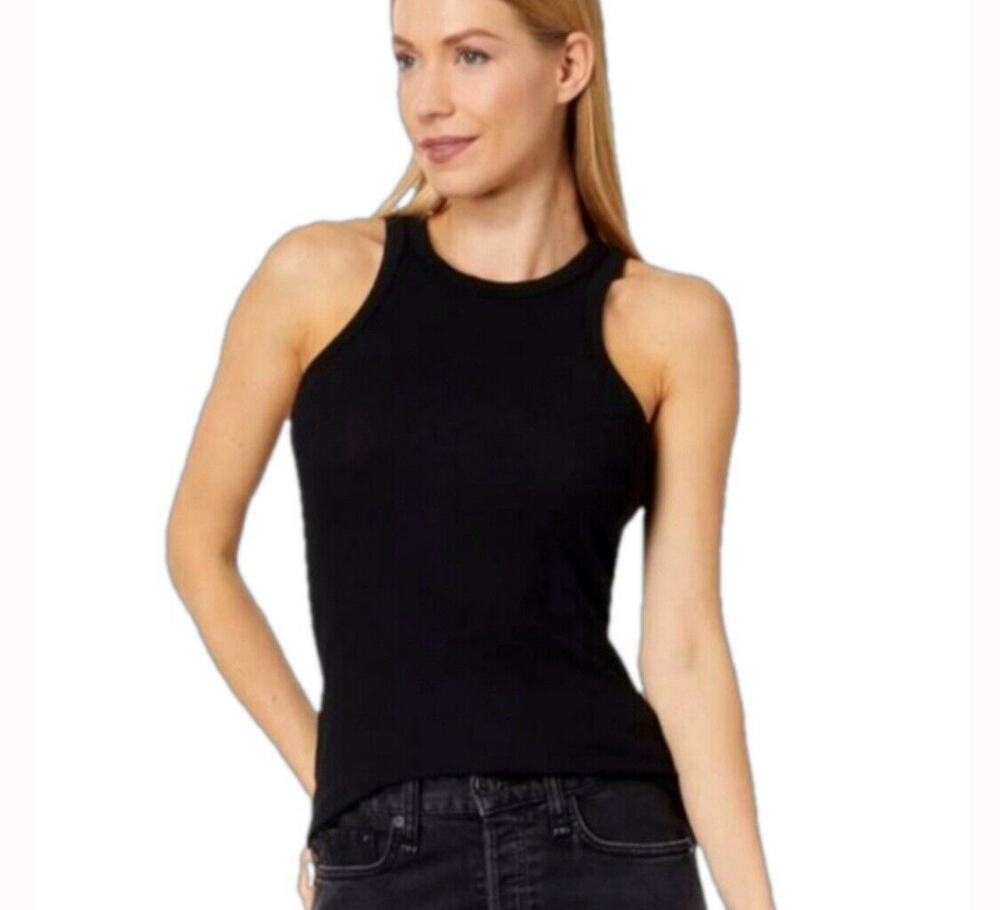 bobi Los Angeles Black High Neck Tank Womens Size XS NWT
